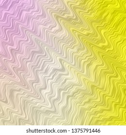 Light Pink, Yellow vector pattern with curved lines. Illustration in abstract style with gradient curved.  Pattern for booklets, leaflets.