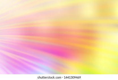 Light Pink, Yellow vector pattern with lines. Modern gradient abstract illustration with bandy lines. Pattern for your business design.