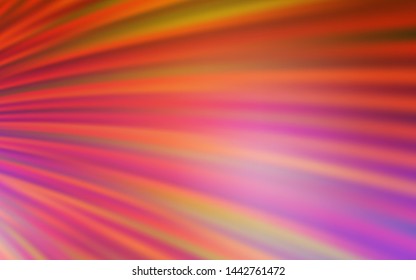 Light Pink, Yellow vector pattern with wry lines. An elegant bright illustration with gradient. A new texture for your  ad, booklets, leaflets.