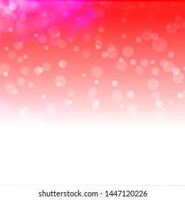 Light Pink, Yellow vector pattern with circles. Illustration with set of shining colorful abstract spheres. Pattern for business ads.