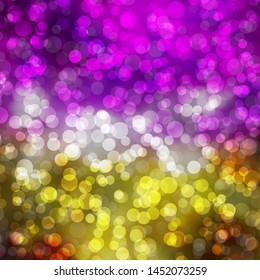 Light Pink, Yellow vector pattern with circles. Modern abstract illustration with colorful circle shapes. Design for posters, banners.