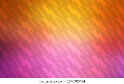 Light Pink, Yellow vector pattern with sharp lines. Modern geometrical abstract illustration with Lines. Pattern for ads, posters, banners.