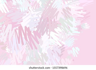 Light Pink, Yellow vector pattern with sharp lines. Lines on blurred abstract background with gradient. Pattern for ads, posters, banners.