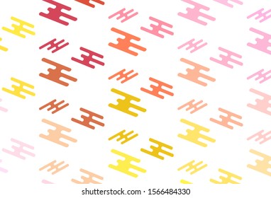 Light Pink, Yellow vector pattern with narrow lines. Modern geometrical abstract illustration with staves. Pattern for websites, landing pages.