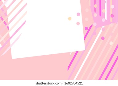 Light Pink, Yellow vector pattern with polygonal style with circles. Abstract gradient illustration with circles, triangles, cubes. Pattern for booklets, leaflets