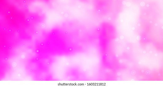 Light Pink, Yellow vector pattern with abstract stars. Colorful illustration with abstract gradient stars. Pattern for websites, landing pages.
