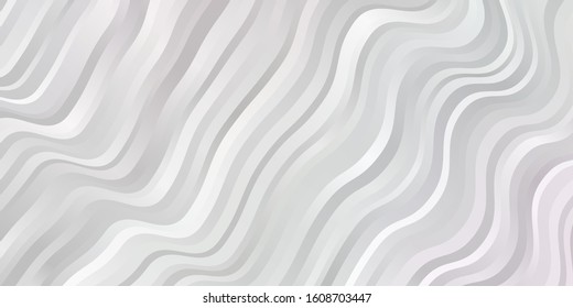 Light Pink, Yellow vector pattern with curves. Colorful geometric sample with gradient curves.  Best design for your ad, poster, banner.