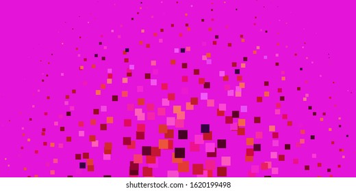 Light Pink, Yellow vector pattern in square style. New abstract illustration with rectangular shapes. Best design for your ad, poster, banner.