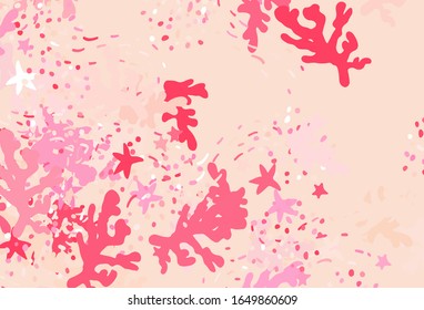 Light Pink, Yellow vector pattern with random forms. Simple colorful illustration with abstract gradient shapes. Elegant design for wallpapers.