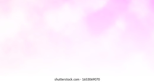 Light Pink, Yellow vector pattern with clouds. Illustration in abstract style with gradient clouds. Pattern for your booklets, leaflets.