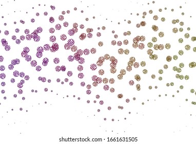 Light Pink, Yellow vector pattern with random forms. Simple colorful illustration with abstract gradient shapes. Elegant design for wallpapers.