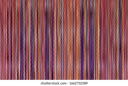 Light Pink, Yellow vector pattern with bent lines. Modern gradient abstract illustration with bandy lines. Textured wave pattern for backgrounds.