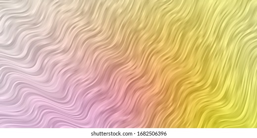Diseño vectorial amarillo rosa claro con líneas. Nueva ilustración colorida con líneas dobladas. Diseño para su promoción empresarial.