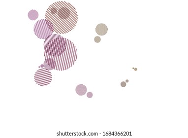Light Pink, Yellow vector pattern with spheres. Beautiful colored illustration with blurred circles in nature style. Pattern for futuristic ad, booklets.