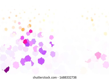 Diseño vectorial amarillo rosa claro con formas aleatorias. Diseño decorativo en estilo abstracto con formas aleatorias. Diseño elegante para tapizados.
