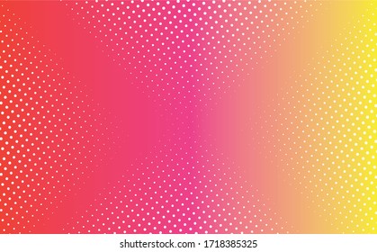 Light Pink, Yellow vector pattern of geometric circle shapes. Colorful mosaic banner. Geometric background with colored disks.