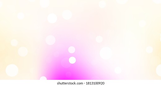 Light pink, yellow vector pattern with abstract shapes. Modern abstract illustration with gradient random forms. Background for cell phones.