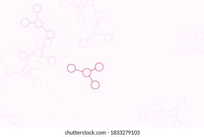 Light Pink, Yellow vector pattern with artificial intelligence network. Shining colorful illustration with real structure of AI. Smart design for promotion of bid data.