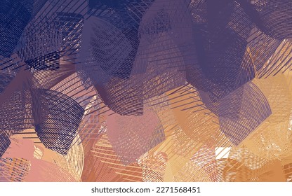 Light Pink, Yellow vector pattern with random forms. Modern abstract illustration with colorful random forms. Background for a cell phone.