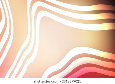 Light Pink, Yellow vector pattern with lines. Creative illustration in halftone style with gradient. Elegant pattern for a brand book.