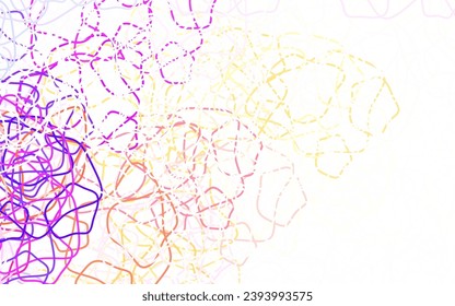 Light Pink, Yellow vector pattern with random forms. Simple colorful illustration with abstract gradient shapes. Background for a cell phone.