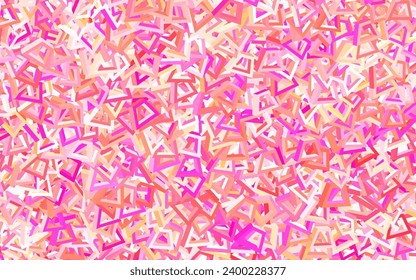 Light Pink, Yellow vector pattern with random forms. Colorful chaotic forms with gradient in modern style. Simple design for your web site.