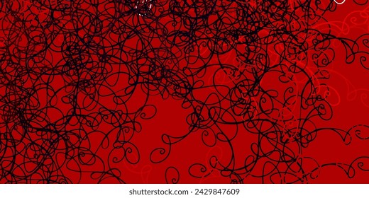 Light Pink, Yellow vector pattern with lines. Colorful abstract illustration with gradient curves. Best design for your posters, banners.