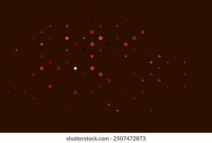Light Pink, Yellow vector pattern with spheres. Illustration with set of shining colorful abstract circles. Design for business adverts.