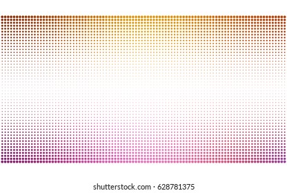 Light Pink, Yellow vector pattern of geometric circle shapes. Colorful mosaic banner. Geometric background with colored disks.