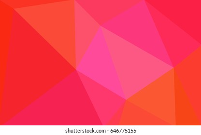 Light Pink, Yellow vector Pattern.  triangular template. Geometric sample. Repeating routine with triangle shapes. New texture for your design. Pattern can be used for background.