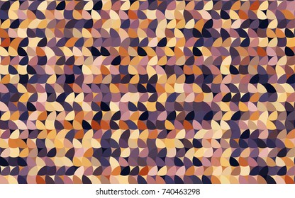 Light Pink, Yellow vector pattern with colored spheres. Geometric sample of repeating circles on white background in halftone style.