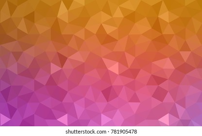 Light Pink, Yellow vector Pattern.  triangular template. Geometric sample. Repeating routine with triangle shapes. New texture for your design. Pattern can be used for background.