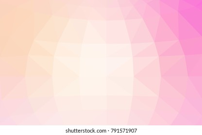 Light Pink, Yellow vector Pattern.  triangular template. Geometric sample. Repeating routine with triangle shapes. New texture for your design. Pattern can be used for background.