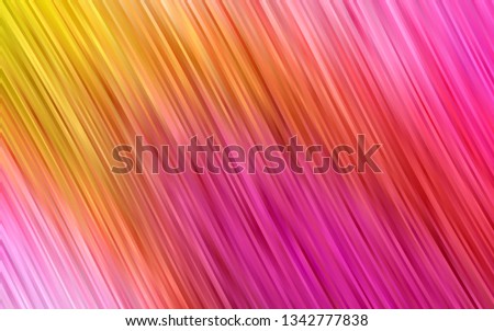 Light Pink, Yellow vector pattern with bent ribbons. Colorful illustration in abstract marble style with gradient. Textured wave pattern for backgrounds.