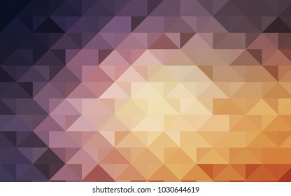 Light Pink, Yellow vector polygon abstract background. Colorful abstract illustration with gradient. The textured pattern can be used for background.