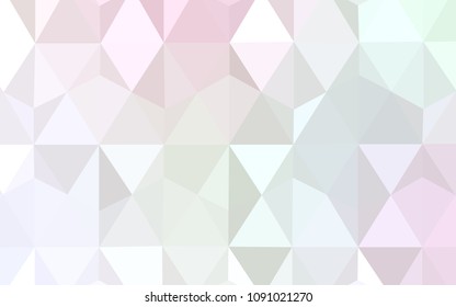 Light Pink, Yellow vector polygon abstract layout. Geometric illustration in Origami style with gradient.  A completely new design for your leaflet.