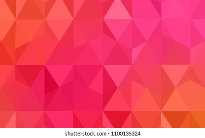 Light Pink, Yellow vector polygon abstract background. Colorful illustration in polygonal style with gradient. Brand new design for your business.