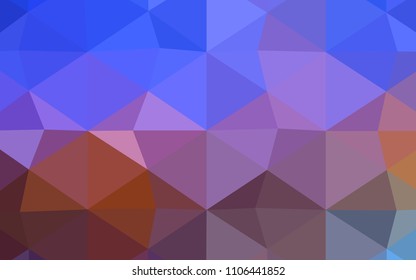 Light Pink, Yellow vector polygon abstract backdrop. Colorful illustration in abstract style with gradient. The best triangular design for your business.