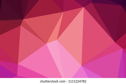 Light Pink, Yellow vector polygon abstract layout. Colorful illustration in polygonal style with gradient. The template for cell phone's backgrounds.