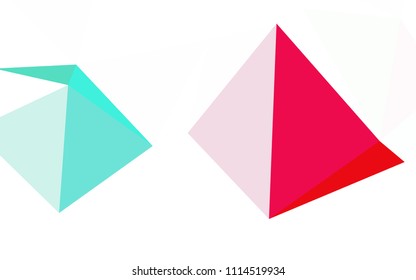 Light Pink, Yellow vector polygon abstract layout. A sample with polygonal shapes. Brand new design for your business.