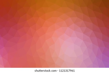 Light Pink, Yellow vector polygon abstract backdrop. Colorful illustration in abstract style with triangles. Template for cell phone's backgrounds.