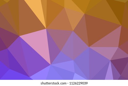 Light Pink, Yellow vector polygon abstract backdrop. Modern abstract illustration with triangles. Pattern for a brand book's backdrop.