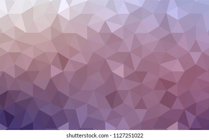 Light Pink, Yellow vector polygon abstract layout. Glitter abstract illustration with an elegant triangles. A completely new design for your leaflet.