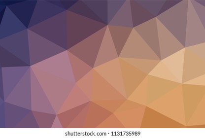 Light Pink, Yellow vector polygon abstract background. A sample with polygonal shapes. A new texture for your web site.