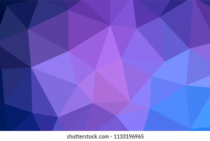 Light Pink, Yellow vector polygon abstract backdrop. Elegant bright polygonal illustration with gradient. Triangular pattern for your design.
