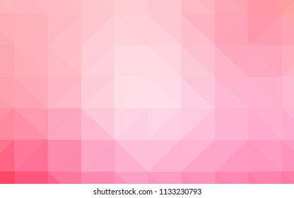 Light Pink, Yellow vector polygon abstract background. Creative geometric illustration in Origami style with gradient. Pattern for a brand book's backdrop.