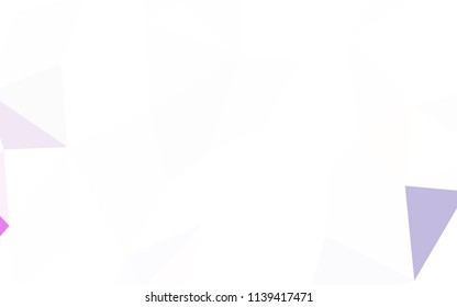 Light Pink, Yellow vector polygon abstract backdrop. A sample with polygonal shapes. Textured pattern for your backgrounds.