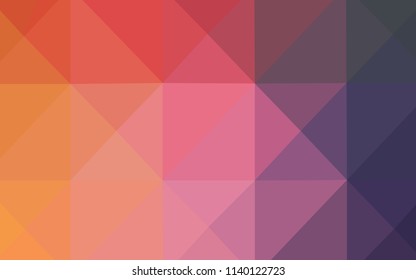 Light Pink, Yellow vector polygon abstract background. Colorful abstract illustration with gradient. Triangular pattern for your business design.