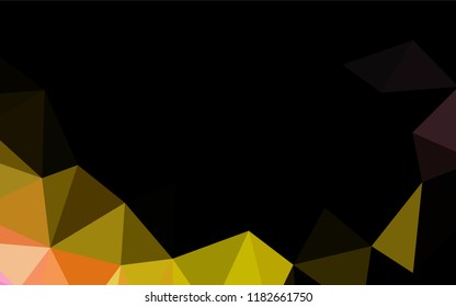 Light Pink, Yellow vector polygon abstract backdrop. Creative geometric illustration in Origami style with gradient. A completely new design for your business.