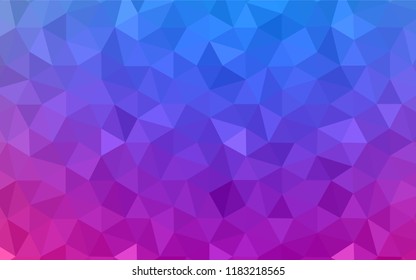 Light Pink, Yellow vector polygon abstract backdrop. Colorful illustration in abstract style with triangles. Template for cell phone's backgrounds.
